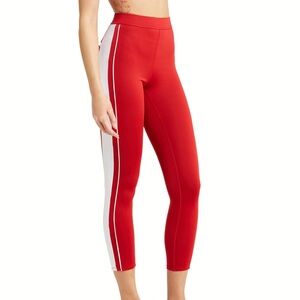 ALO Car Club Red and White Leggings